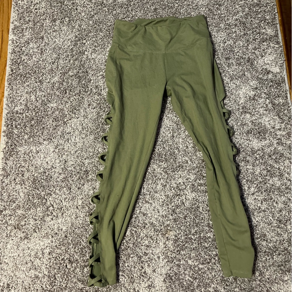 Army green legging